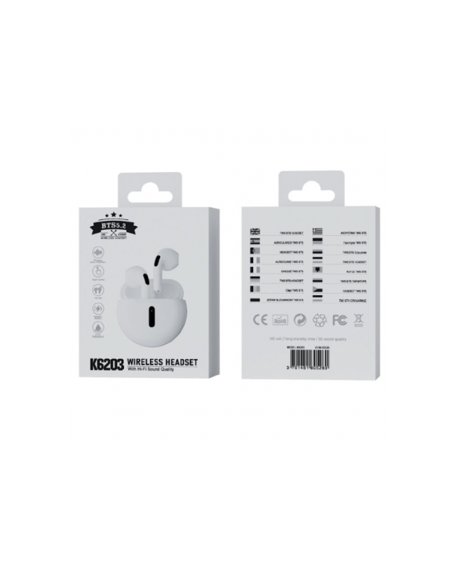 Headphone Wireless K6203 A8 White