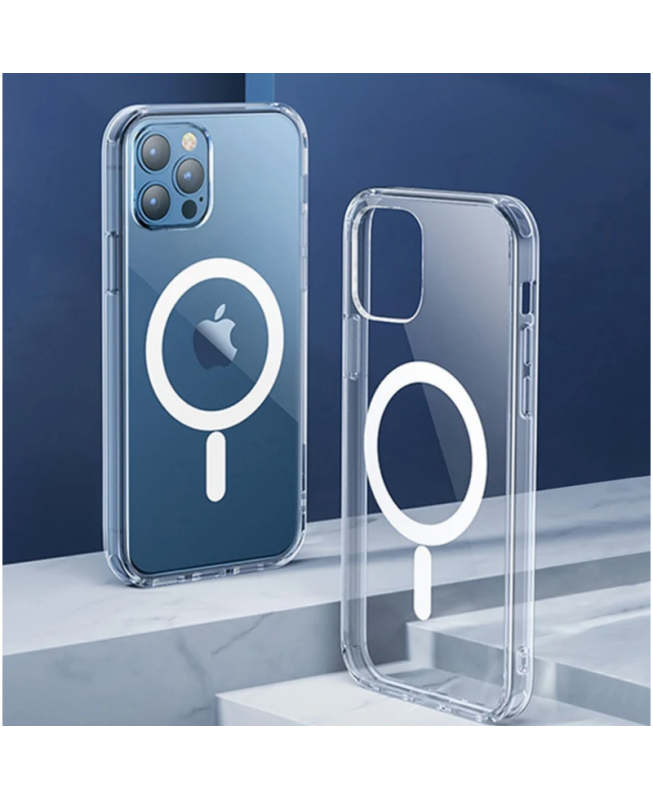 Coque Magsafe KC01 pour iPhone Silicone Transparent