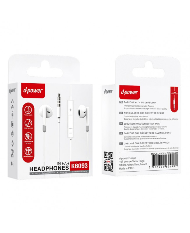 Headphone K6093 3.5