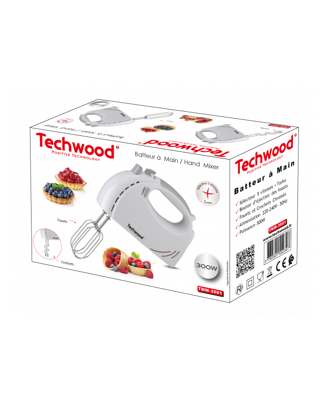 BATTEUR 5V 300W BLANC TECHWOOD